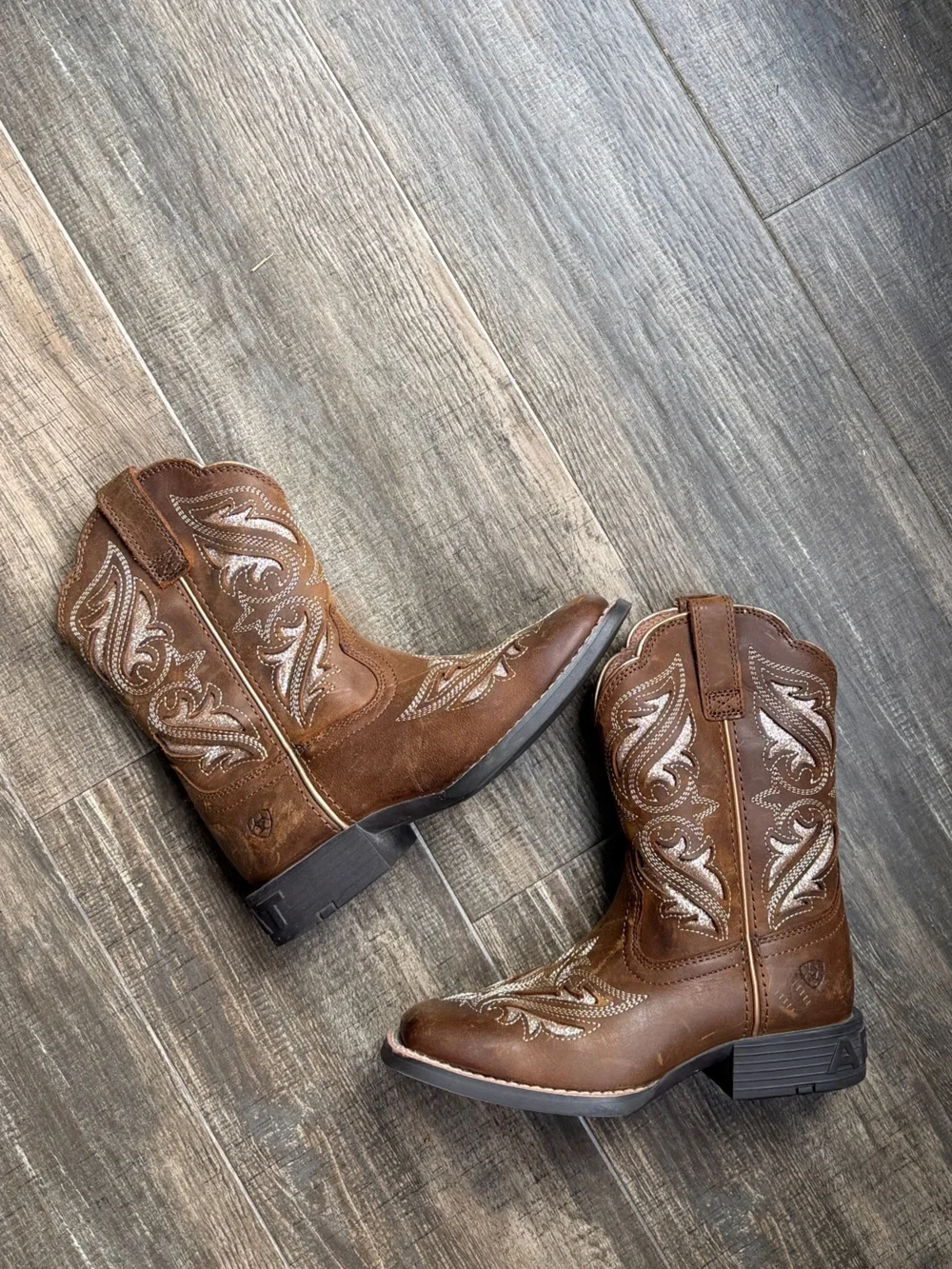 Ariat Kids' Round Up Bliss Western Boot brown 12